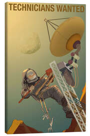 Canvas print Technicians Wanted - Space Travel Recruitment