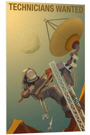 Quadro em PVC Technicians Wanted - Space Travel Recruitment
