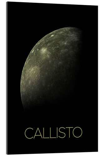 Acrylic print Callisto, a moon of Jupiter