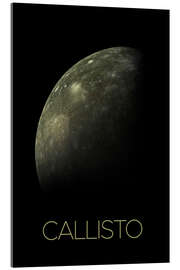 Acrylic print Callisto, a moon of Jupiter