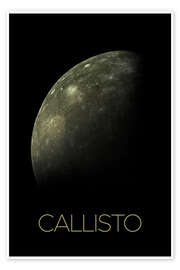 Poster Callisto, ein Mond des Jupiters