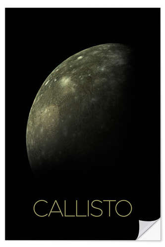 Wall sticker Callisto, a moon of Jupiter
