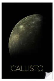 Wall sticker Callisto, a moon of Jupiter