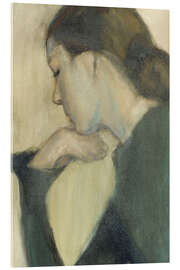 Acrylic print Woman Thinking - Einar Ilmoni, 1924