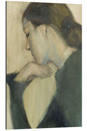 Tableau en aluminium Woman Thinking - Einar Ilmoni, 1924