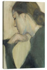 Leinwandbild Die denkende Frau - Einar Ilmoni, 1924