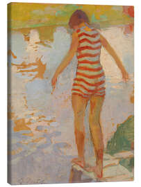 Lienzo Swimmer Girl - Oskari Paatela, 1913