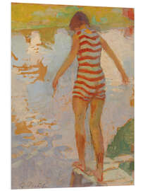 PVC-tavla Swimmer Girl - Oskari Paatela, 1913