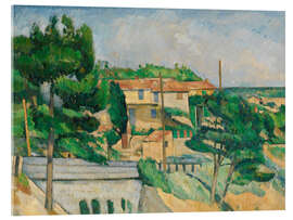Cuadro de metacrilato The Road Bridge at L'Estaque, 1882 - Paul Cézanne