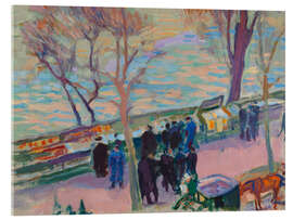 Obraz na szkle akrylowym Banks of the Seine, 1912 - Magnus Enckell