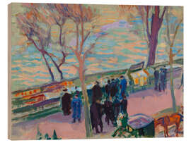 Holzbild Die Ufer der Seine, 1912 - Magnus Enckell