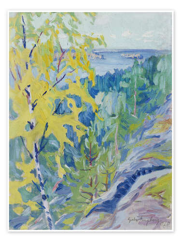 Poster Fjäll-Landschaft - Gabriel Engberg, 1910