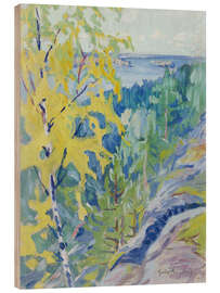 Holzbild Fjäll-Landschaft - Gabriel Engberg, 1910