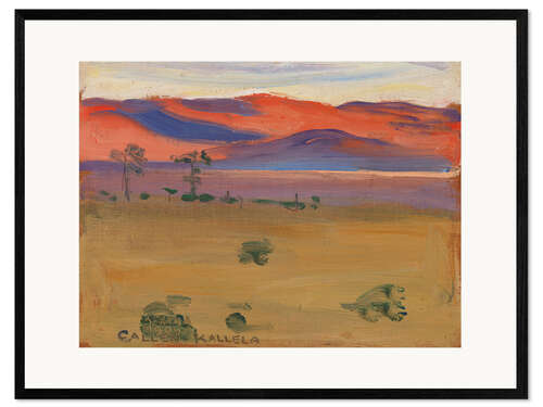 Ingelijste kunstdruk Sunset on the Savannah, 1909