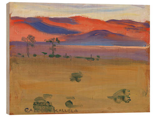 Print på træ Sunset on the Savannah, 1909