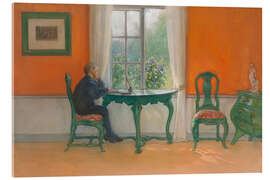 Acrylic print Required Reading, 1900 - Carl Larsson