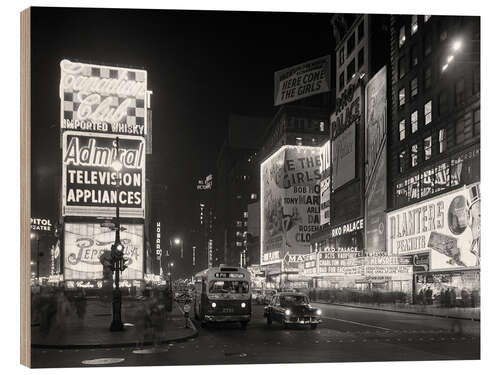 Tableau en bois New York City Views, 1953