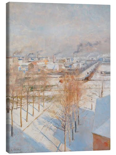 Lerretsbilde Paris in Snow, 1887