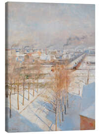 Lerretsbilde Paris in Snow, 1887 - Albert Edelfelt