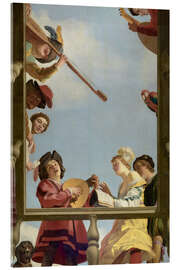 Acrylic print Musical Group on a Balcony, 1622 - Gerard van Honthorst