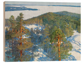 Obraz na drewnie View from Pyynikki Ridge - Helmi Biese, 1900