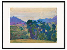 Impresión de arte enmarcada River Valley, 1909 - Akseli Gallen-Kallela