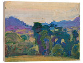 Holzbild Flusstal, 1909