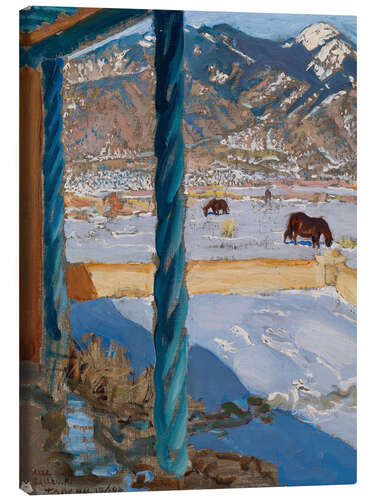 Canvas print Taos Home in Sunlight, 1925