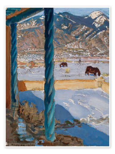 Poster Taos Home in Sunlight, 1925