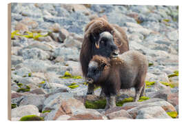 Holzbild Mutterliebe - Moqui, Daniela Beyer