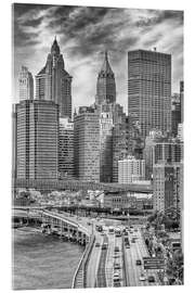 Akryylilasitaulu New York Architecture and FDR Drive - Melanie Viola