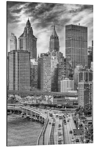 Stampa su alluminio New York Architecture and FDR Drive