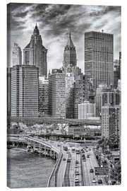 Leinwandbild New Yorker Architektur und FDR Drive - Melanie Viola