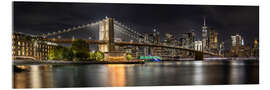 Quadro em acrílico NYC skyline from the waterfront in Brooklyn - Melanie Viola