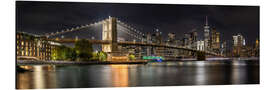 Cuadro de aluminio NYC skyline from the waterfront in Brooklyn