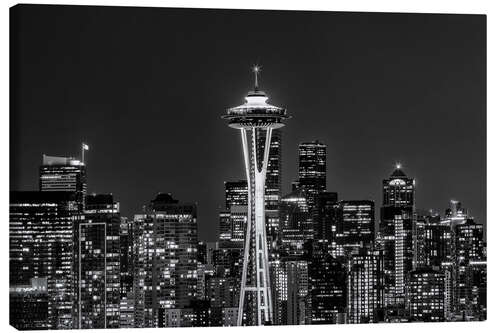 Obraz na płótnie Seattle skyline at night