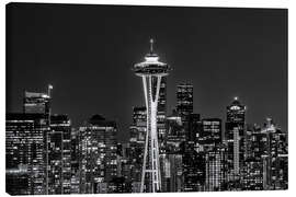 Obraz na płótnie Seattle skyline at night - Melanie Viola