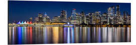 Aluminium print Vancouver evening panorama - Melanie Viola