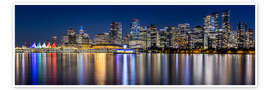 Stampa Vancouver evening panorama - Melanie Viola