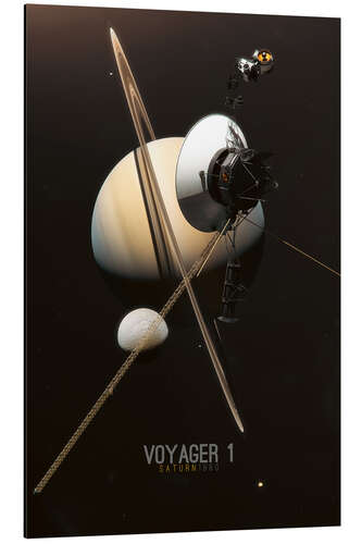 Alumiinitaulu Voyager 1 - Saturn 1980