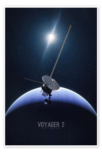 Poster Voyager 2 - Neptun 1989