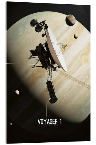 Acrylglasbild Voyager 1 - Jupiter 1979