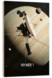 Cuadro de madera Voyager 1 - Jupiter 1979