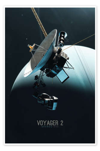 Poster Voyager 2 - Uranus 1986