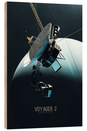 Cuadro de madera Voyager 2 - Uranus 1986