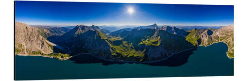 Aluminium print Lünersee Panorama, Austria