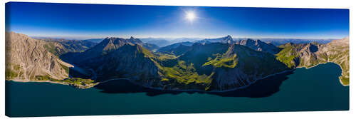 Canvastavla Lünersee Panorama, Austria