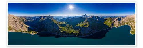 Poster Lünersee Panorama, Austria