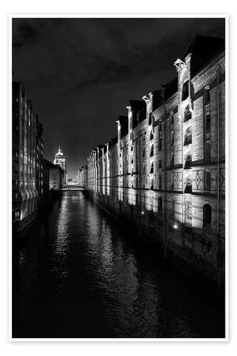 Poster Hamburger Speicherstadt