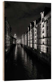Cuadro de madera Hamburg Speicherstadt, Germany - Manfred Hartmann